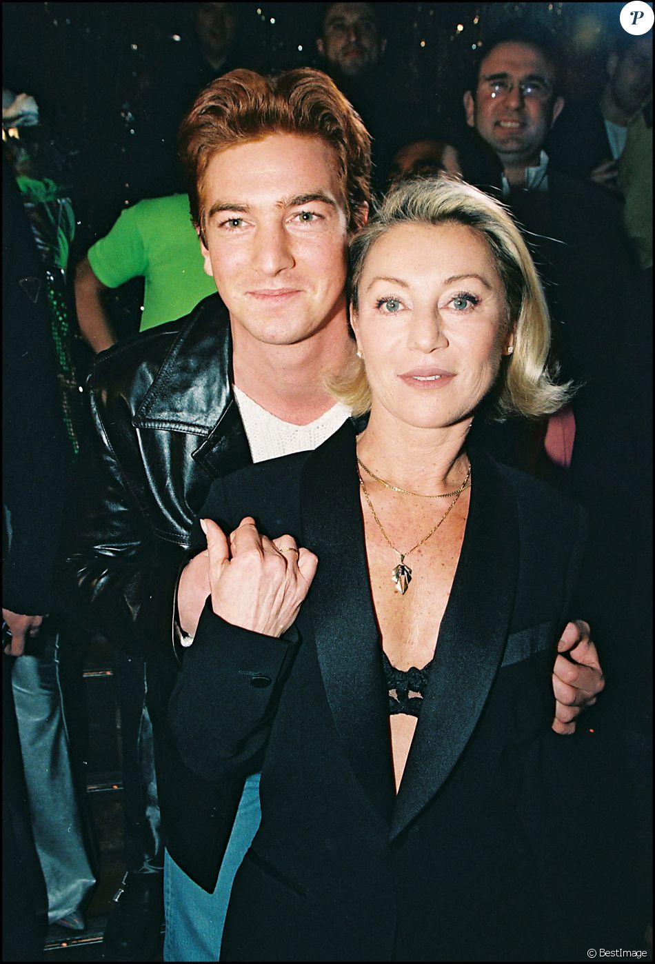 Sheila avec son fils Ludovic Chancel au Queen, à Paris.