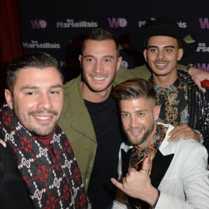 Kevin Guedj, Anthony Nacca, Greg et Paga (Anthony Paggini Neuron) à l'avant-première de la nouvelle saison de l'émission de télé-réalité "Les Marseillais Asian Tour" au cinéma Gaumont Champs-Elysées à Paris, France, le 13 février 2019. © Veeren/Bestimage