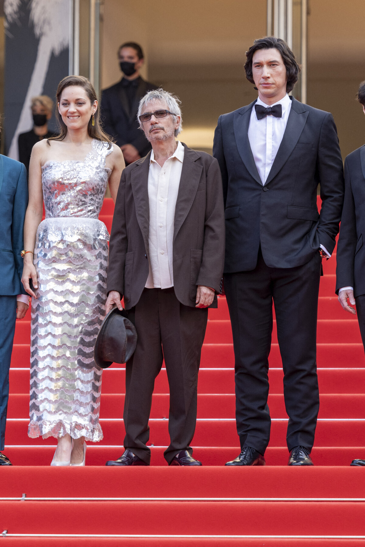 Photo Marion Cotillard, Leos Carax, Adam Driver Montée des marches(01)