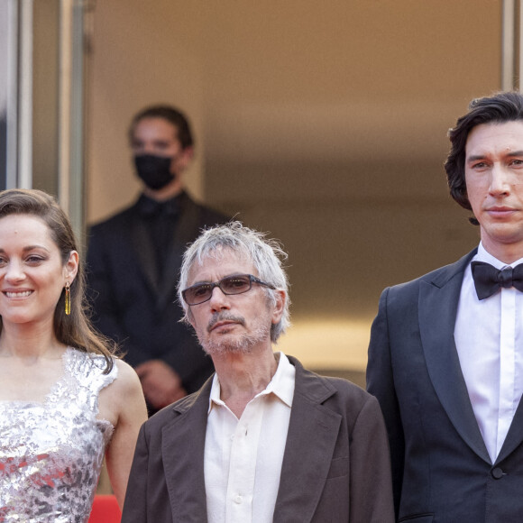 Marion Cotillard, Leos Carax, Adam Driver - Montée des marches du film " Annette " lors de la cérémonie d'ouverture du 74ème Festival International du Film de Cannes. Le 6 juillet 2021 © Borde-Jacovides-Moreau / Bestimage 