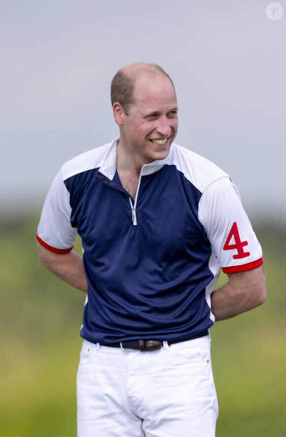 Le prince William, duc de Cambridge, participe à la Out-Sourcing Inc. Royal Charity Polo Cup 2021, au Guards Polo Club à Windsor, Royaume Uni, le 9 juillet 2021.