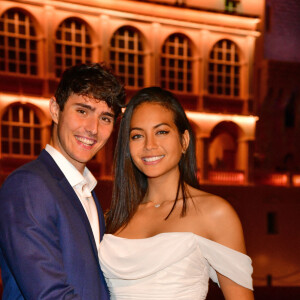 Exclusif - Vaimalama Chaves (Miss France 2019), et son compagnon, Nicolas Fleury - Le Grand Dîner s'est installé à Monaco pendant le 78ème Grand Prix de Formule 1 au Castel Roc, l'établissement situé en face du palais princier, le 22 mai 2021. I