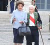Jean D'Ormesson et sa femme Françoise Beghin - Cérémonie d'intronisation de Dany Laferrière à l'Académie Française à Paris le 28 mai 2015.