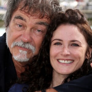 Olivier Marchal et Elsa Lunghini - Photocall pour la série "Mon frère bien aimé" lors de la 18e édition du festival de la fiction TV 2016 de La Rochelle. Le 15 septembre 2016. © Patrick Bernard/Bestimage