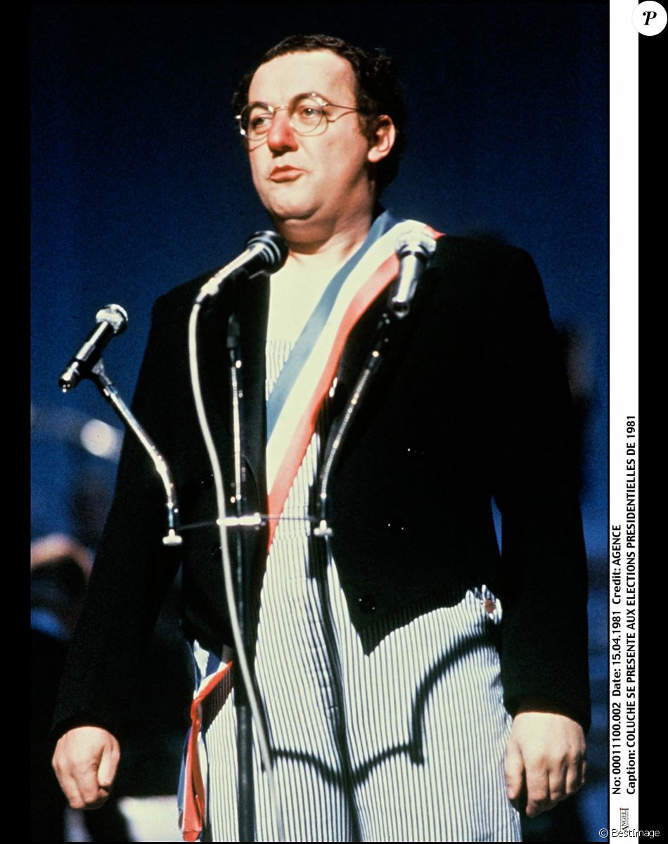 Coluche se présente aux élections présidentielles de 1981 - Archives