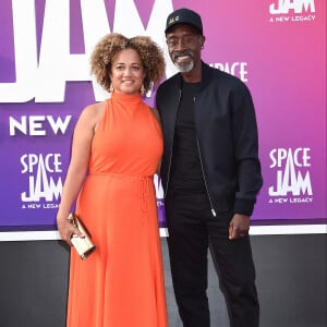 Don Cheadle et sa femme Bridgid Coulter à la World Premiere de Space Jam: A New Legacy à Los Angeles, le 12 juillet 2021