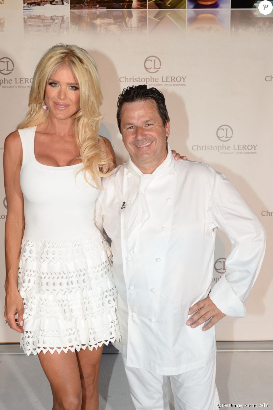 Christophe Leroy et Victoria Silvstedt - 21e soirée blanche de