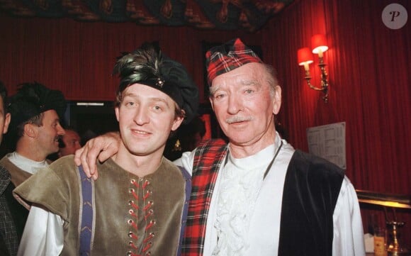 Eddie Barclay et son fils Guillaume - Soirée "nuit écossaise".