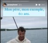 Jérémy Frérot présente son père sur Instagram. Le 20 juillet 2021.