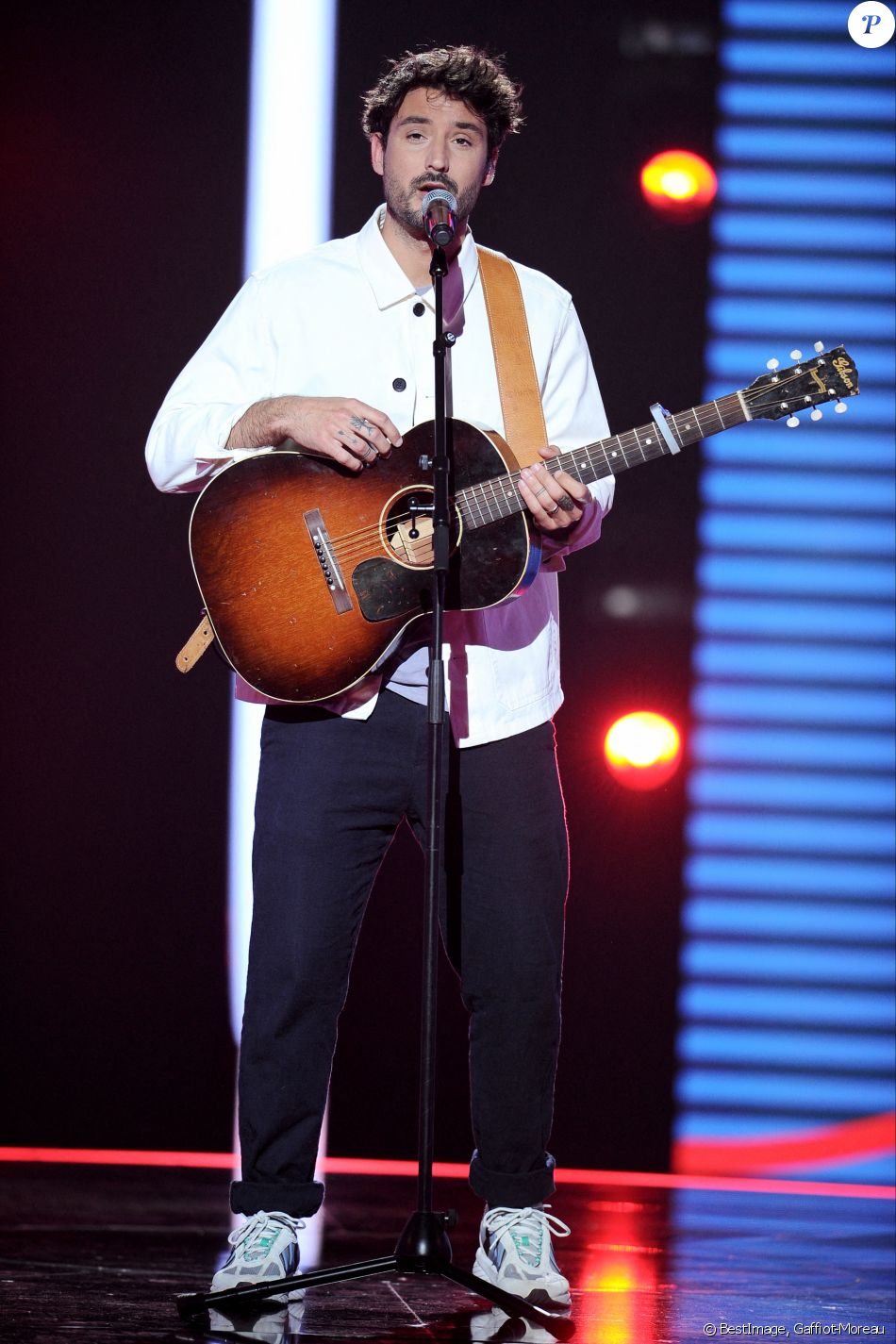 Jérémy Frérot - Enregistrement de la 2e partie de soirée de l'émission "Duos Mystères" à la Seine Musicale à Paris. Le 12 juin 2021. © Gaffiot-Moreau / Bestimage