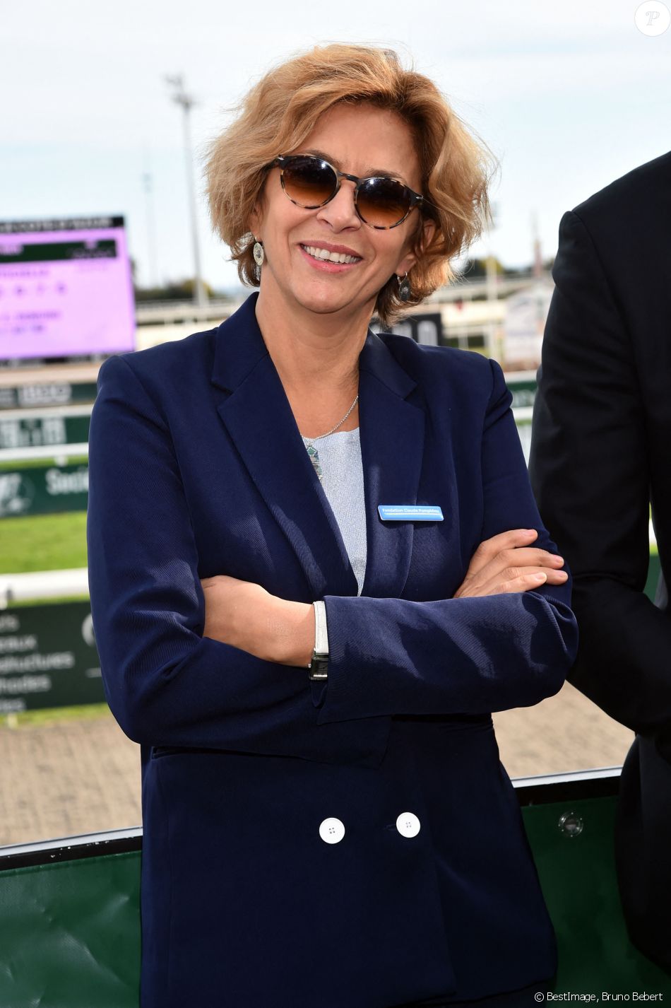 Semi-Exclusif - Corinne Touzet - Remise de prix - Journée caritative au profit de la Fondation Claude Pompidou à l'Hippodrome de la Côte d'Azur à Cagnes-sur-Mer, le 11 février 2018. © Bruno Bebert/LMS/Bestimage