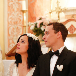 Exclusif - Prix spécial - Mariage religieux en l'église de Villanova d' Alizée et Grégoire Lyonnet - Villanova le 18 juin 2016 © Olivier Huitel - Olivier Sanchez / Bestimage - Crystal