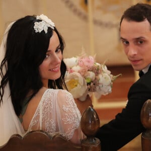 Exclusif - Mariage religieux en l'église de Villanova d' Alizée et Grégoire Lyonnet - Villanova le 18 juin 2016 © Olivier Huitel - Olivier Sanchez / Bestimage - Crystal