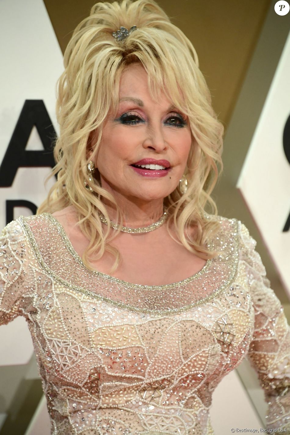 Dolly Parton à la 53ème édition des CMA Awards à Nashville dans le Tennessee.