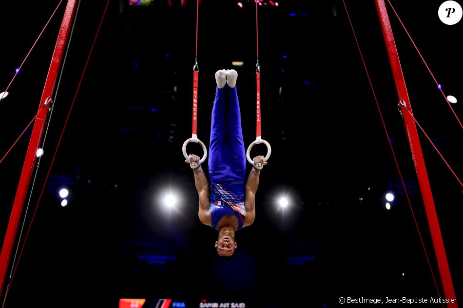 Samir Ait Said (Fra), Anneaux, lors des internationaux de France de Gymnastique à l'AccorHotels Arena à Paris, France, le 15 septembre 2019. © Jean-Baptiste Autissier/Panoramic/Bestimage
