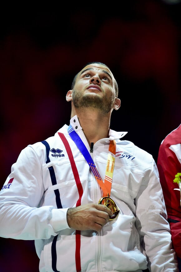 Samir Ait Said (Fra), Anneaux medaille d Or, lors des internationaux de France de Gymnastique à l'AccorHotels Arena à Paris, France, le 15 septembre 2019. © Jean-Baptiste Autissier/Panoramic/Bestimage