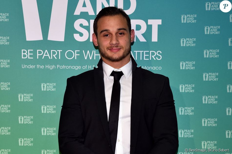 Samir Aït Saïd, le gymnaste français, durant la soirée de gala du 10ème Forum international de Peace and Sport au Sporting à Monaco le 7 décembre 2017. © Bruno Bebert/Bestimage