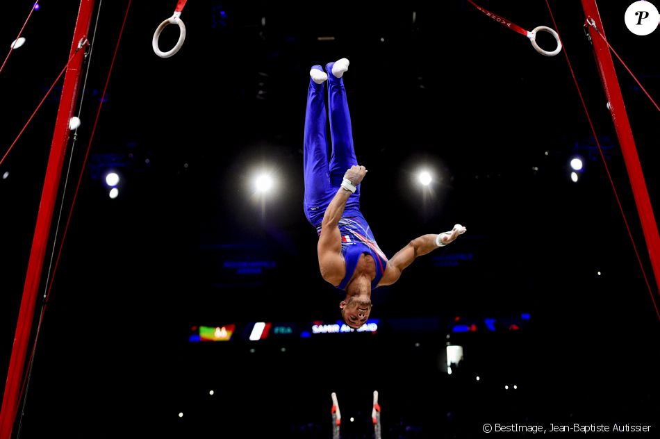 Samir Ait Said (Fra), Anneaux, lors des internationaux de France de Gymnastique à l'AccorHotels Arena à Paris, France, le 15 septembre 2019. © Jean-Baptiste Autissier/Panoramic/Bestimage