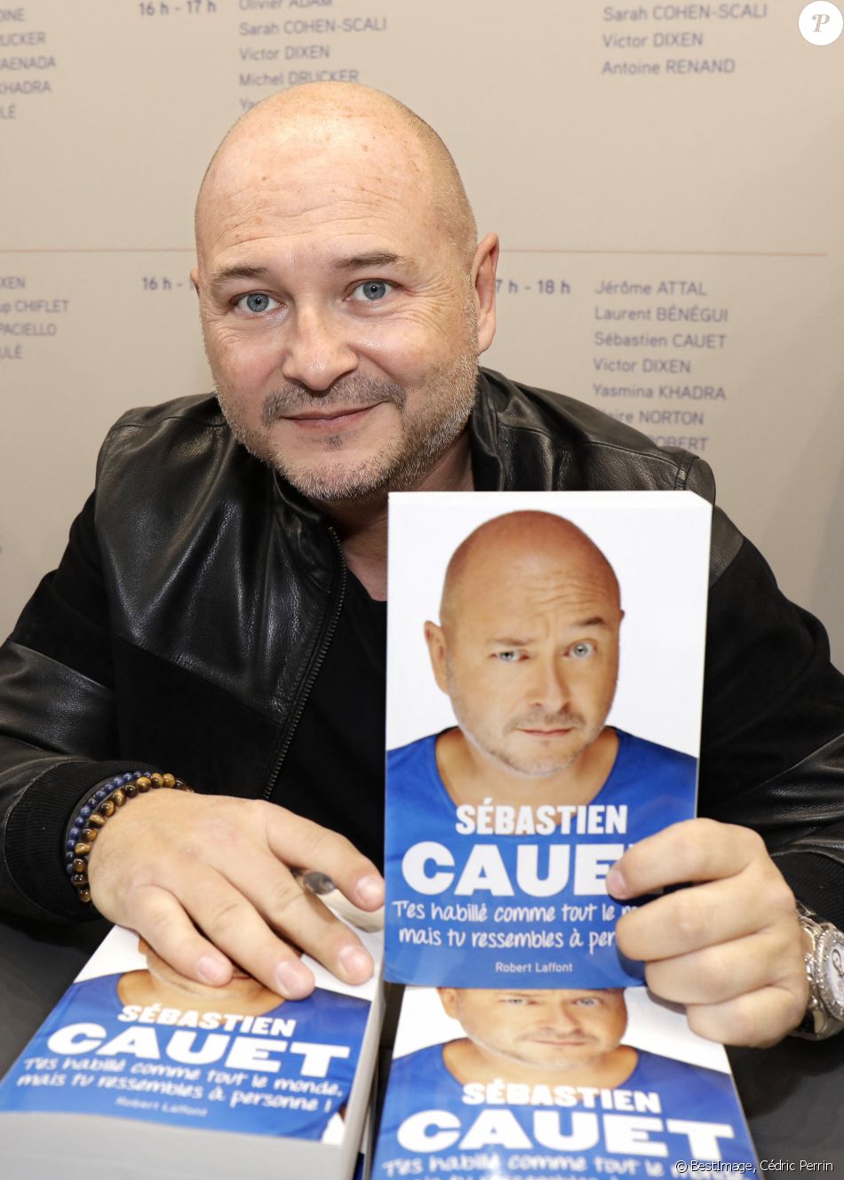 Sébastien Cauet expose au "Salon du Livre de Paris 2019 (Livre Paris)" à la Porte de Versailles à Paris, le 28 mars 2019. © Cédric Perrin/Bestimage
