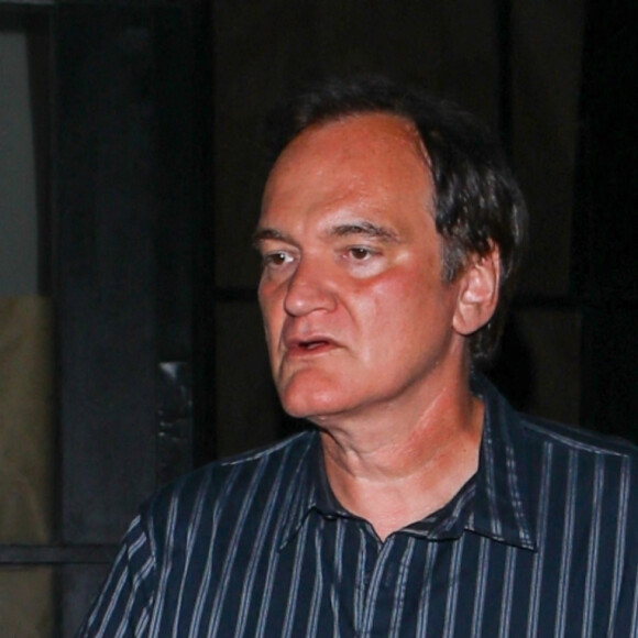 Exclusif - Quentin Tarantino à la sortie du restaurant Mr. Chow à Los Angeles, le 29 juin 2021.