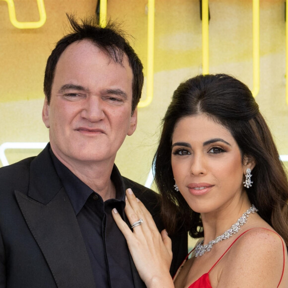 Quentin Tarantino et sa femme Daniella Pick - Avant-première du film "Once Upon a Time in Hollywood" au Odeon Leicester Square à Londres, le 30 juillet 2019.