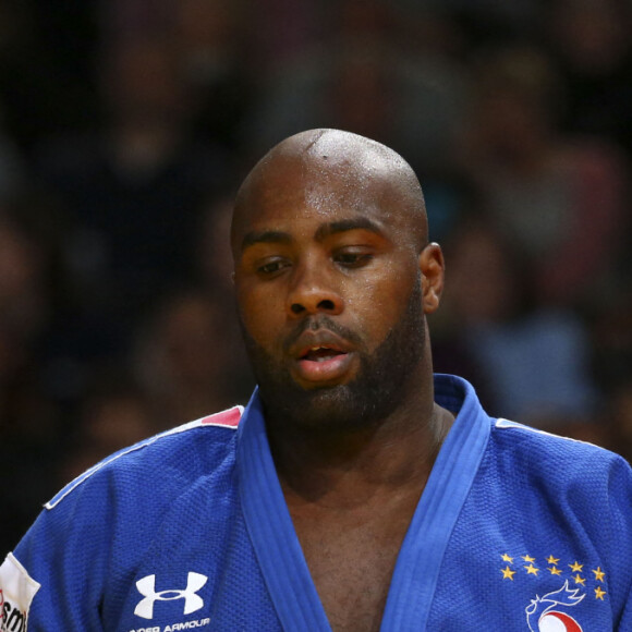 Teddy Riner subit sa première défaite depuis 154 combats contre le japonais Kageura Kokoro lors du Paris Grand Slam Judo 2020 à l'Accord Hotels Arena à Paris, France, le 9 février 2020. © Gwendoline Le Goff/Panoramic/Bestimage