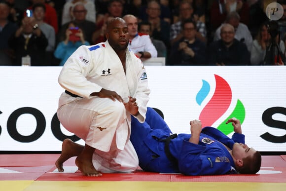 Teddy Riner (FRA) contre Stephan Hegyi (AUT) lors du Paris Grand Slam Judo 2020 à l'Accord Hotels Arena à Paris, France, le 9 février 2020. © Gwendoline Le Goff/Panoramic/Bestimage