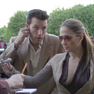 Jennifer Lopez et Ben Affleck à Paris.