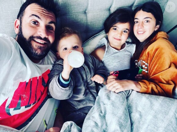 Laurent Ournac en famille sur Instagram. Le 7 avril 2021.