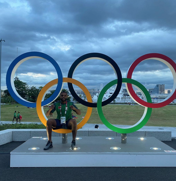 Le boxeur Youness Baalla à Tokyo pour les Jeux Olympiques 2020. Juillet 2021.