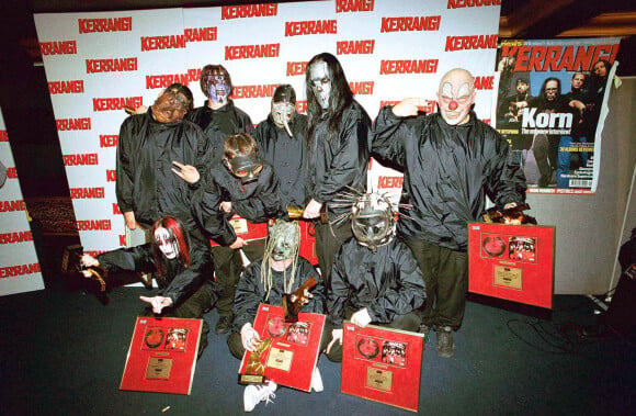 Le groupe Slipknot à Londres, en 2000.