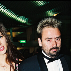 Archives- Luc Besson et Maïwenn lors des Césars en 1995.