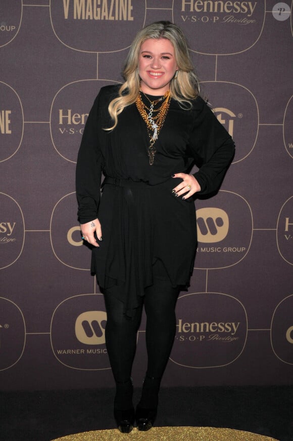 Kelly Clarkson à la soirée Pre Grammy au Grill/The Pool à New York, le 25 janvier 2018