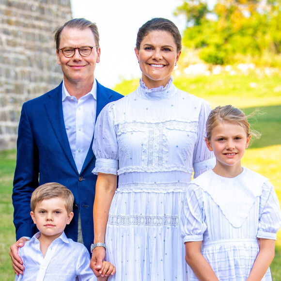 La famille royale de Suède célèbre le 44 ème anniversairede la princesse Victoria lors d'un concert au château de Borgholm sur l'île d'Oland, le 14 juillet 2021.