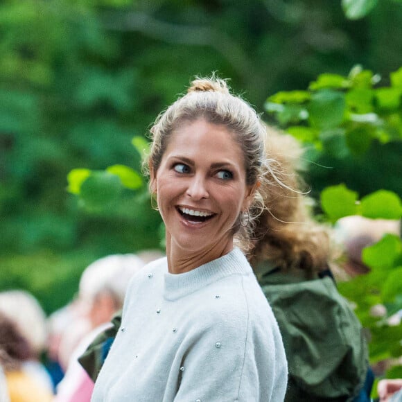 La princesse Madeleine de Suède - La famille royale suèdoise assiste au concert "Solliden Sessions" au château de Solliden à Borgholm, Suède, le 10 juillet 2021.