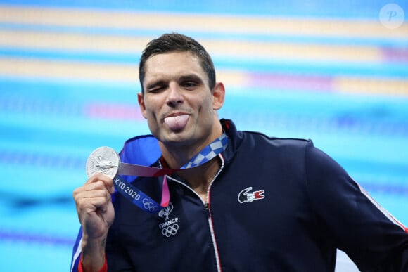Florent Manaudou, médaille d'argent du 50 m nage libre aux jeux olympiques Tokyo.