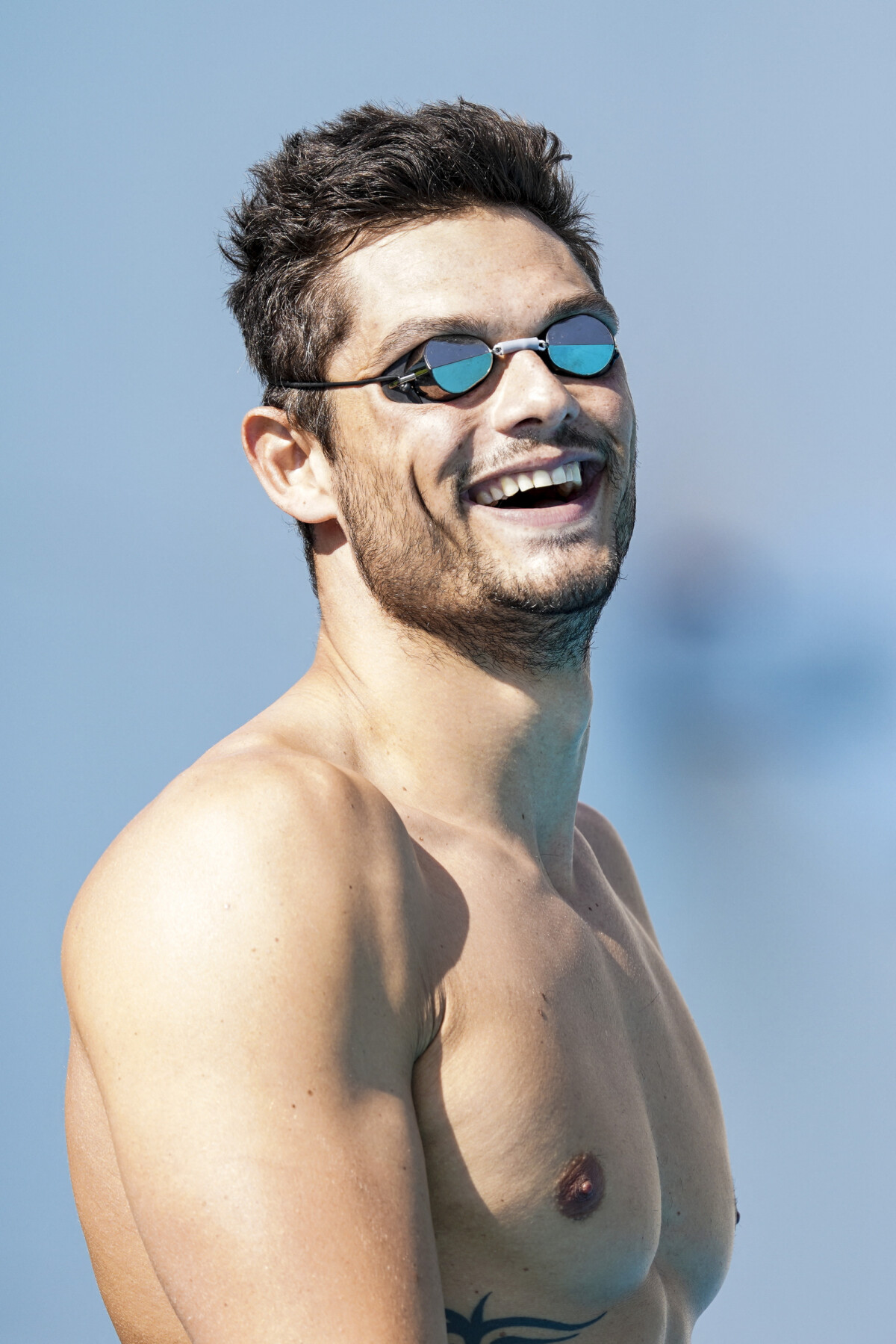 Photo Florent Manaudou lors d'une séance d'entraînement au Gloria