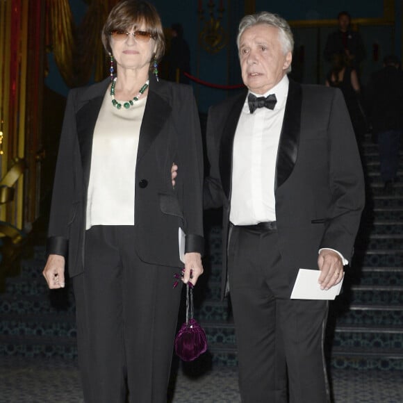 Michel Sardou et sa femme Anne-Marie Périer - La 26e nuit des Molières aux Folies Bergère à Paris, le 2 juin 2014. 