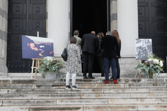 Obsèques de Jean-François Stévenin au Père Lachaise à Paris, France, le 4 août 2021. 
