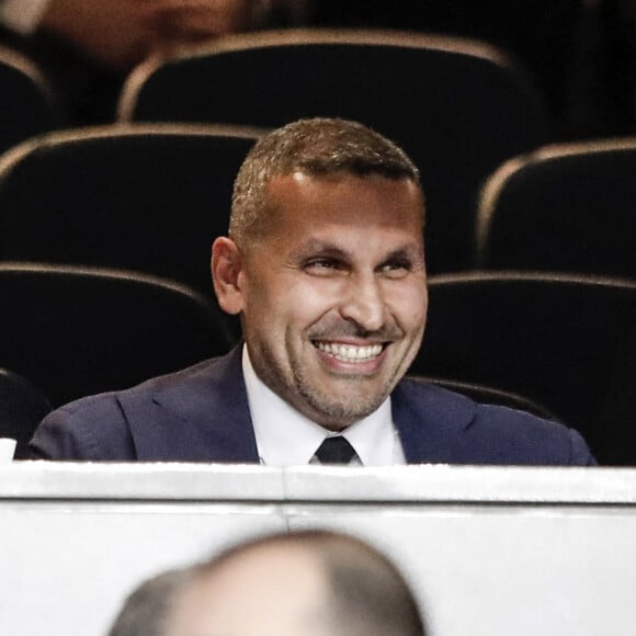 Le roi Juan Carlos Ier assiste au match de Champions League "Real Madrid vs Manchester City" au stade Santiago Bernabeu à Madrid, le 26 février 2020.