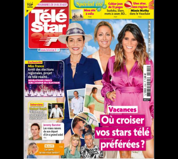Couverture du magazine "Télé Star" du 9 août 2021