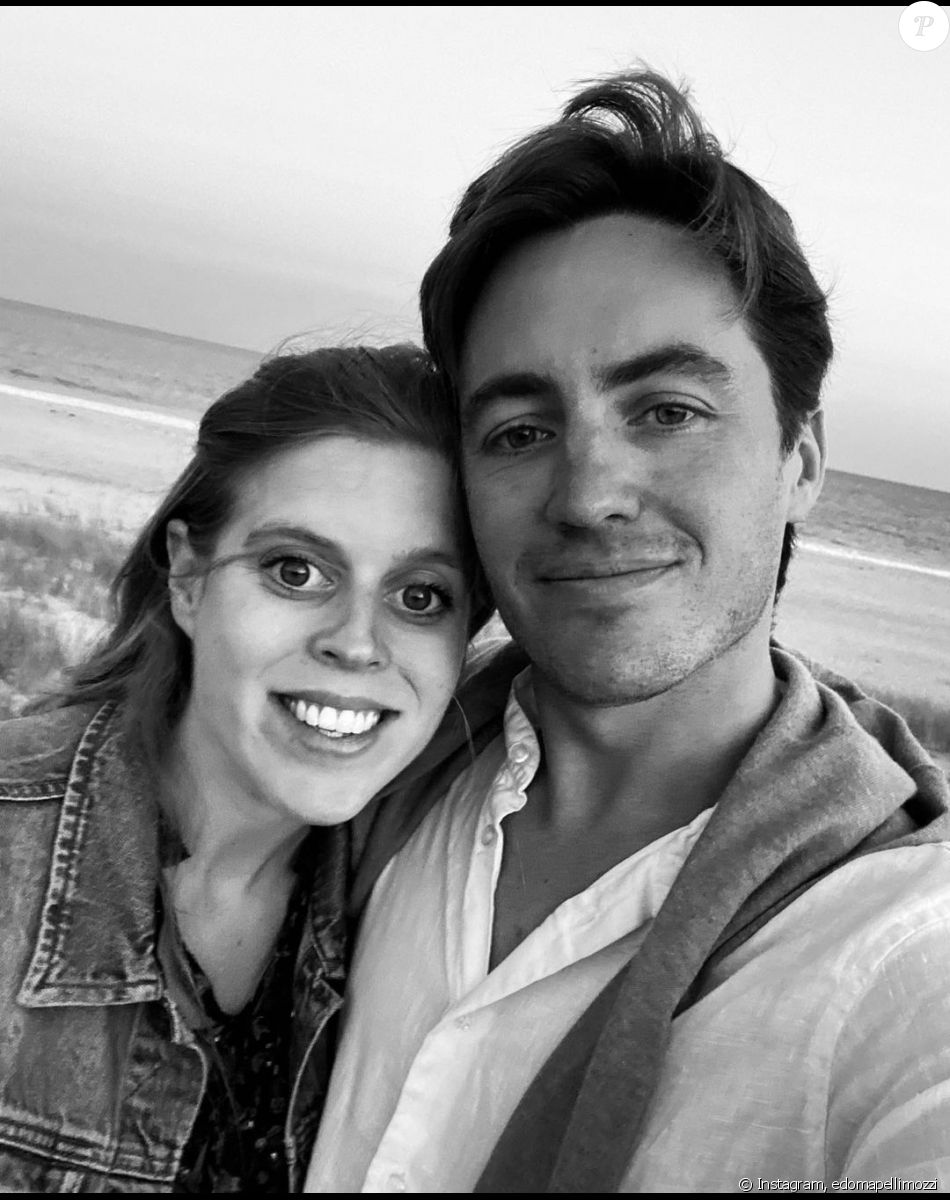 La princesse Beatrice d'York et son mari Edoardo Mapelli Mozzi sur Instagram, août 2021.