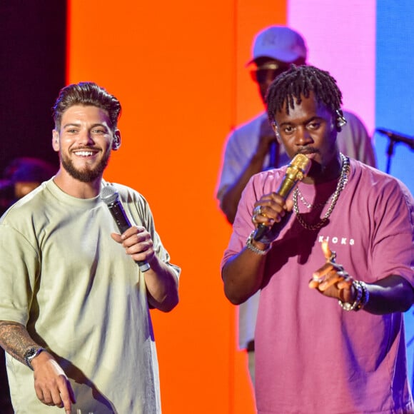 Exclusif - Rayane Bensetti et Black M (Black Mesrimes) - Enregistrement de l'émission "Les Estivales de Culturebox" à Montpellier, qui sera diffusée le 12 août sur France 2. © Jean-René Santini / Bestimage