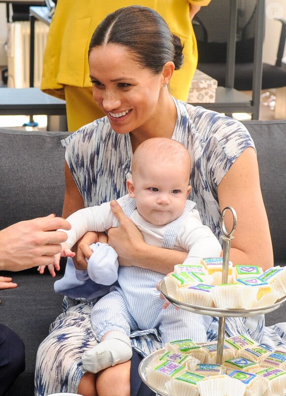 Le prince Harry, duc de Sussex, et Meghan Markle, duchesse de Sussex, avec leur fils Archie ont rencontré l'archevêque Desmond Tutu et sa femme à Cape Town, Afrique du Sud. Le 25 septembre 2019