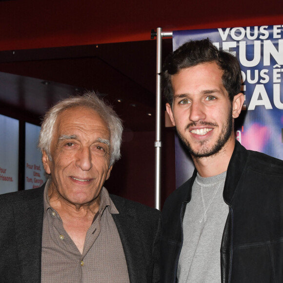 Gérard Darmon et Victor Belmondo - Avant-première du film "Vous êtes jeunes, vous êtes beaux" au cinéma Gaumont Opéra à Paris, le 23 septembre 2019. © Coadic Guirec/Bestimage