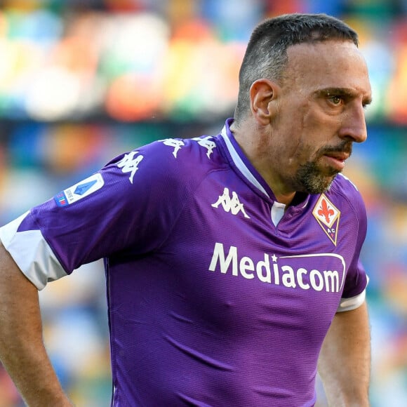 Franck Ribéry (ACF Fiorentina) lors d'un match de championnat Serie A opposant l'Udinese Calcio à l'ACF Fiorentina au stade Dacia Arena à Udine, Italie, le 28 février 2021. © Alessio Marini/LPS/Zuma Press/Bestimage