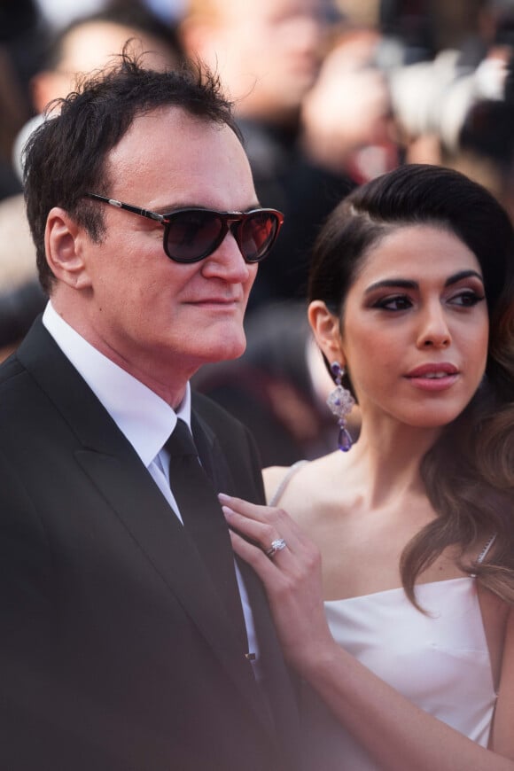 Quentin Tarantino et sa femme Daniella Pick - Montée des marches du film "Once upon a time... in Hollywood" lors du 72e Festival de Cannes. Le 21 mai 2019. © Tiziano Da Silva / Bestimage