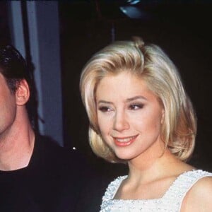 Quentin Tarantino et Mira Sorvino en 1996.