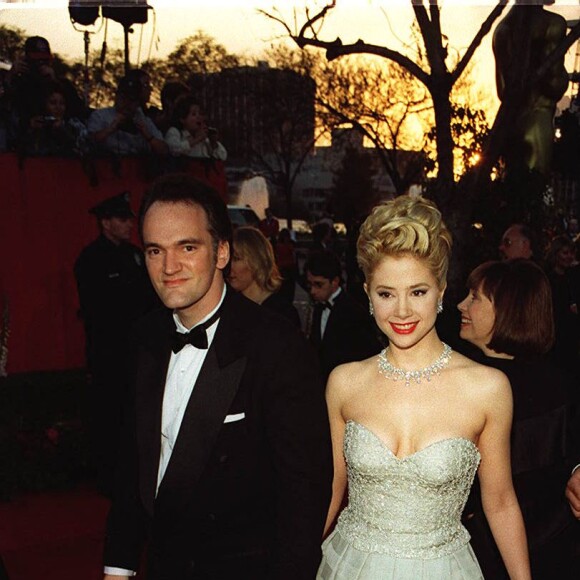 Quentin Tarantino et Mira Sorvino en 1996.
