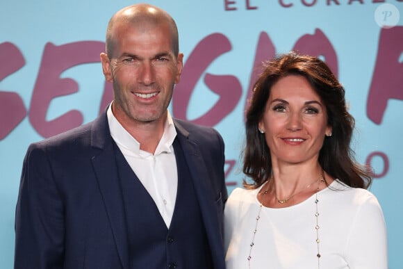 Zinedine Zidane et sa femme Véronique - Première du documentaire "Le coeur de Sergio Ramos" à Madrid.